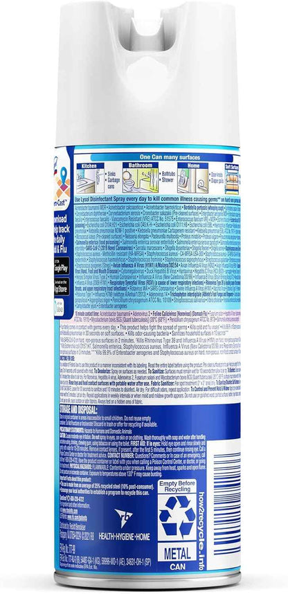 Lysol Disinfectant Spray, Sanitizing and Antibacterial Spray, For Disinfecting and Deodorizing, Crisp Linen, 12.5 Fl. Oz (Pack of 12)