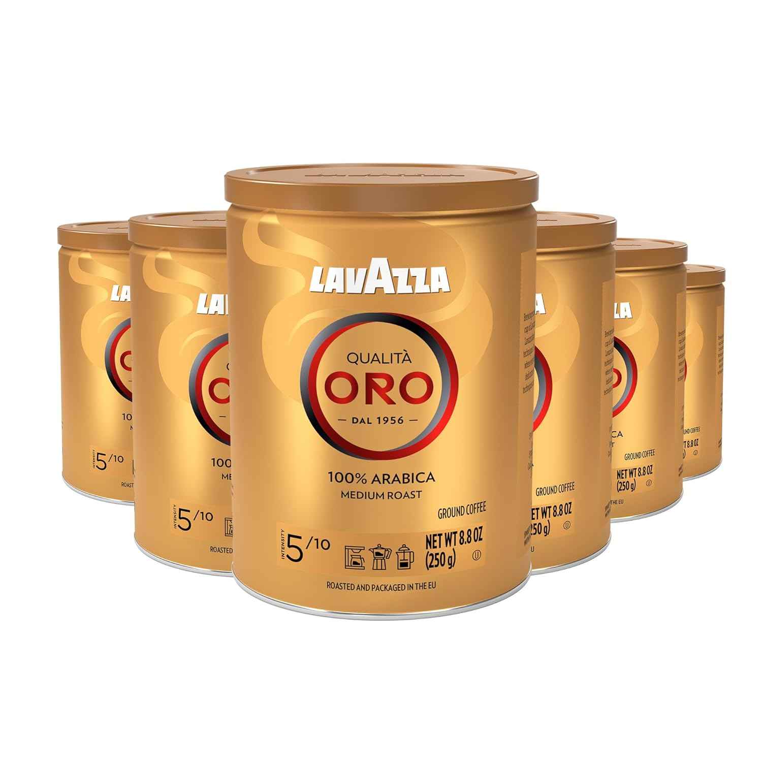 Lavazza Qualità Oro Ground Coffee, Medium Roast, 100% Arabica