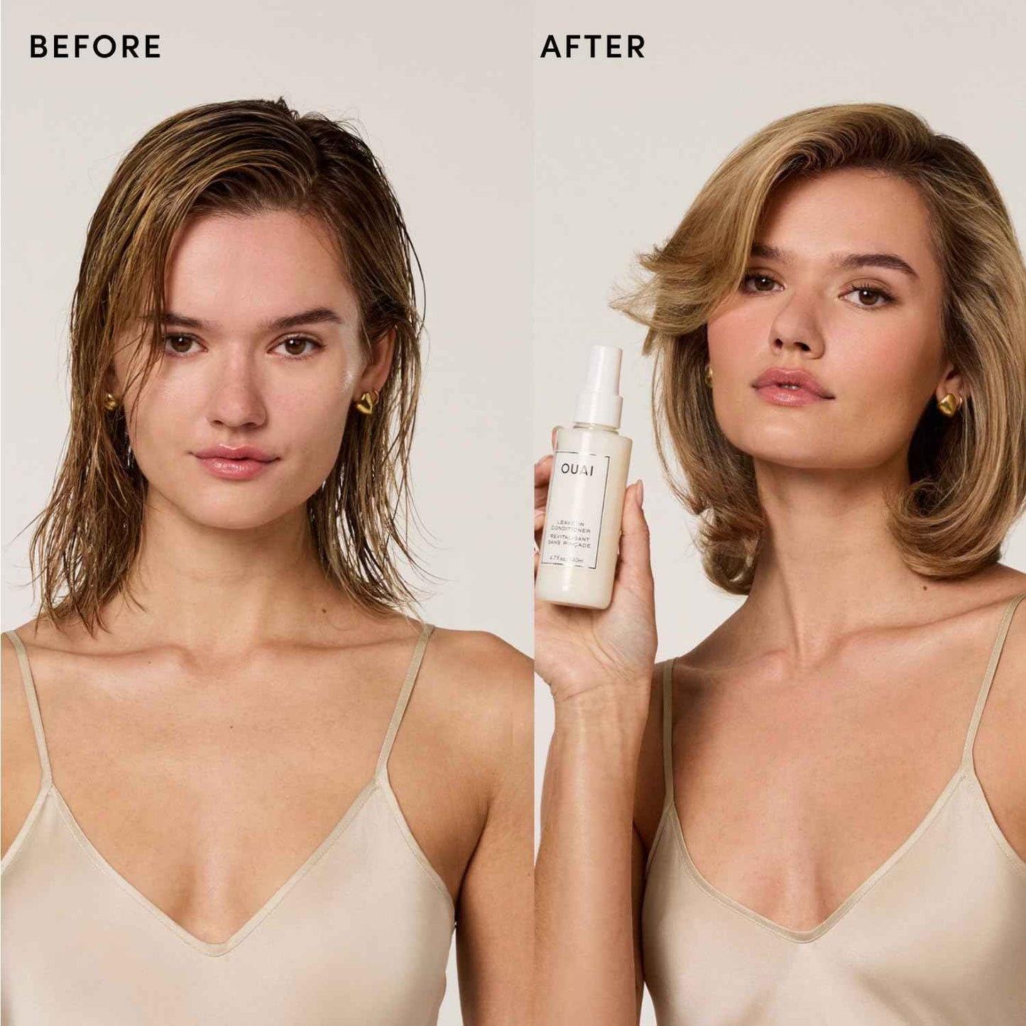 OUAI Leave In Conditioner & Heat Protectant for Hair - Prep Hair for Styling or Use as Detangling Spray to Fight Frizz & Flyaways - No Parabens, Sulfates or Phthalates