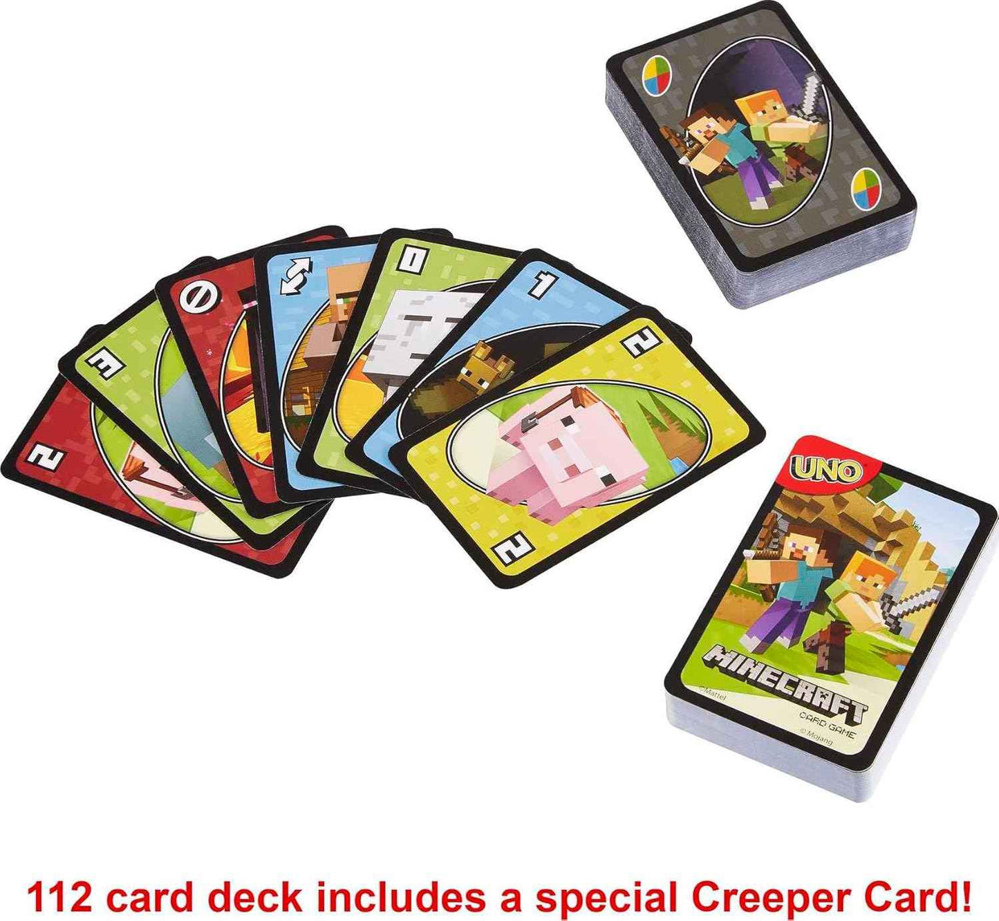 Mattel Games UNO Card Game, Gifts for Kids and Family Night, Themed to Video Game, Travel Games, Storage Tin Box