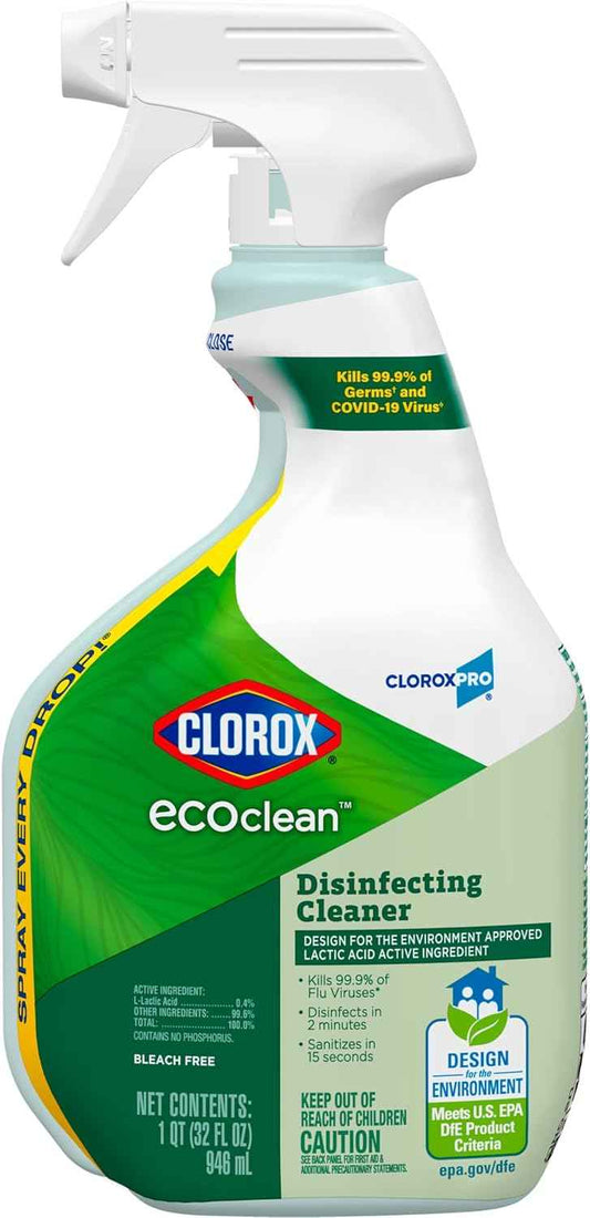Clorox CloroxPro EcoClean Disinfecting Cleaner Spray Bottle