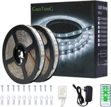 16.4FT/ 49.2ft/50ft/65.6FT Waterproof LED Strip Lights, IP44 Tape Light, 15M 12V Rope Light Strong 3M Adhesive, for Home,Kitchen, Patio, Balcony, Party, Wedding, Indoor and Outdoor Decor