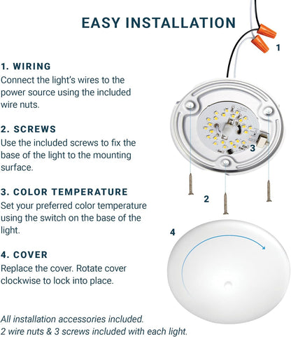 PARMIDA_(6_Pack)_LED_RV_Dome_Ceiling_Lights_5CCT,_On/Off_Switch,_Dimmable,_Surface_Mount_Interior_Puck_Light,_Slim_Motorhome,_Trailer,_Camper_Lighting,_5W,_27/3/35/4/5/6K,_Damp_Location,_4.5_Inch