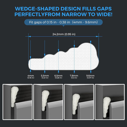 196_Inch_Self-Adhesive_Wedge_Weather_Stripping_Door_Seal_&_Window_Insulation_-_Soundproof_Gap_Filler,_Draft_Stopper_Foam_Tape_for_Door_Frame,_Black