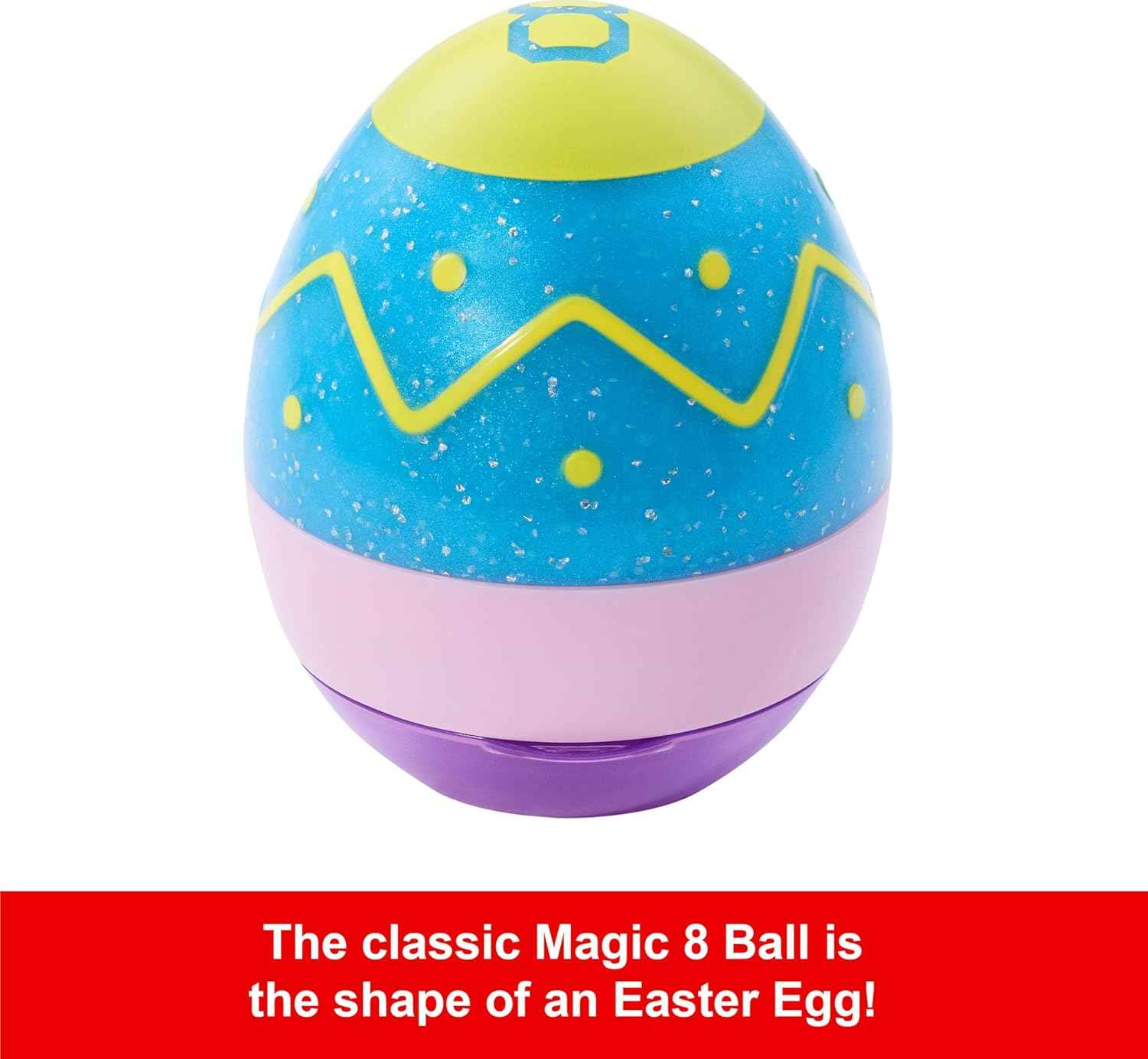 Mattel Games Easter Magic 8 Ball Novelty Toy, Fortune-Telling Easter Egg with Holiday-Themed Answers for Kids, Adults & Families