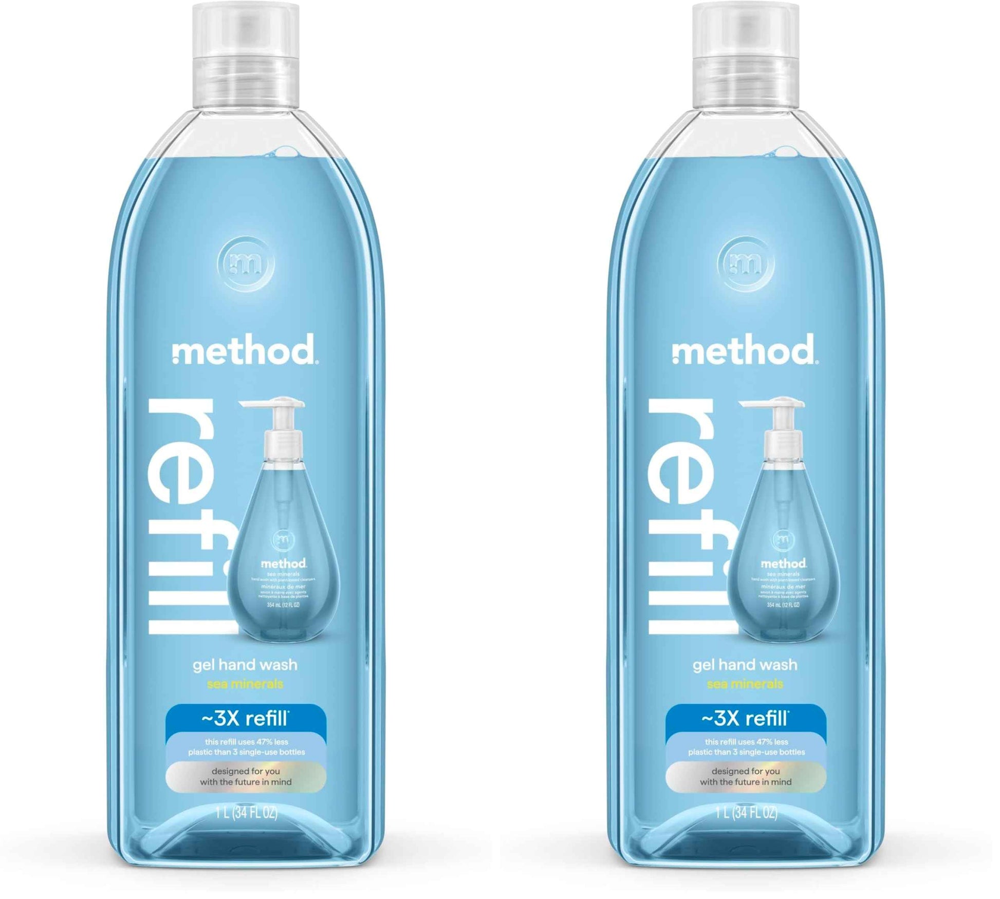 Method Gel Hand Soap Refill, Sea Minerals, 34 Fl Oz