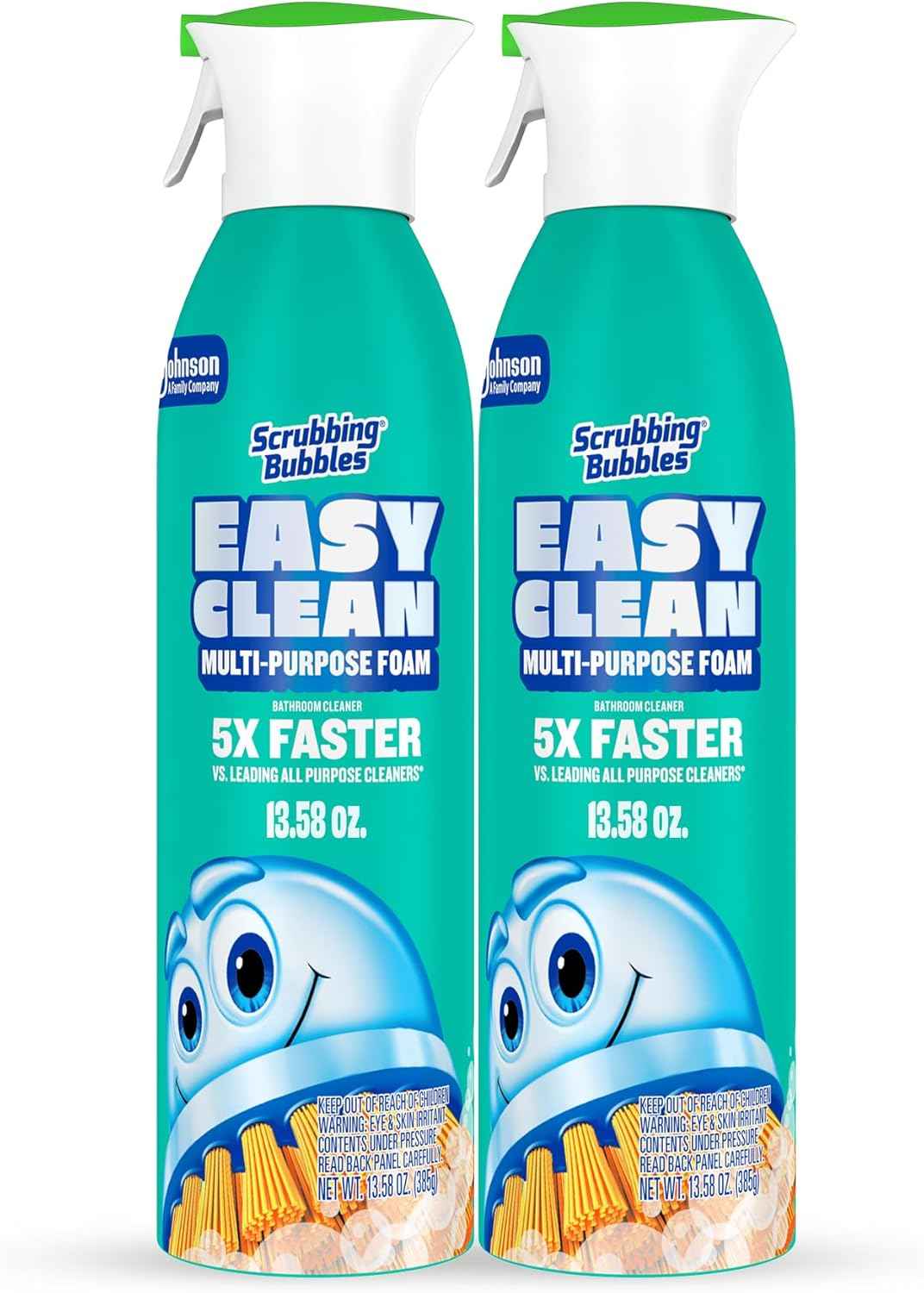 Scrubbing Bubbles Easy Clean Foaming Multipurpose Bathroom Cleaner, Continuous Spray Bottle, Fast Acting Foam, 13.58 Ounce
