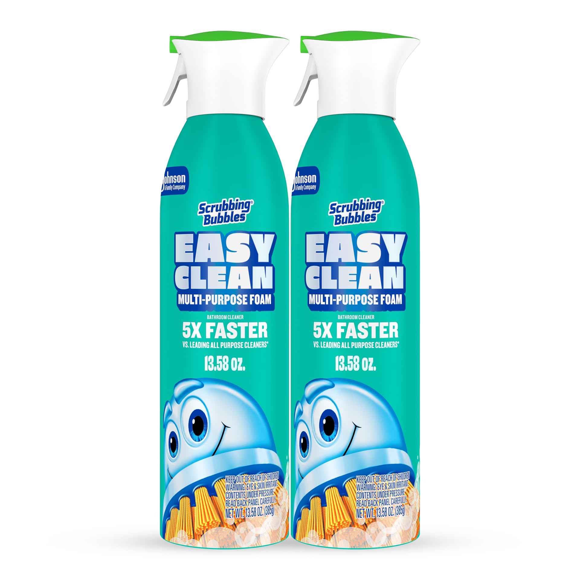 Scrubbing Bubbles Easy Clean Foaming Multipurpose Bathroom Cleaner, Continuous Spray Bottle, Fast Acting Foam, 13.58 Ounce