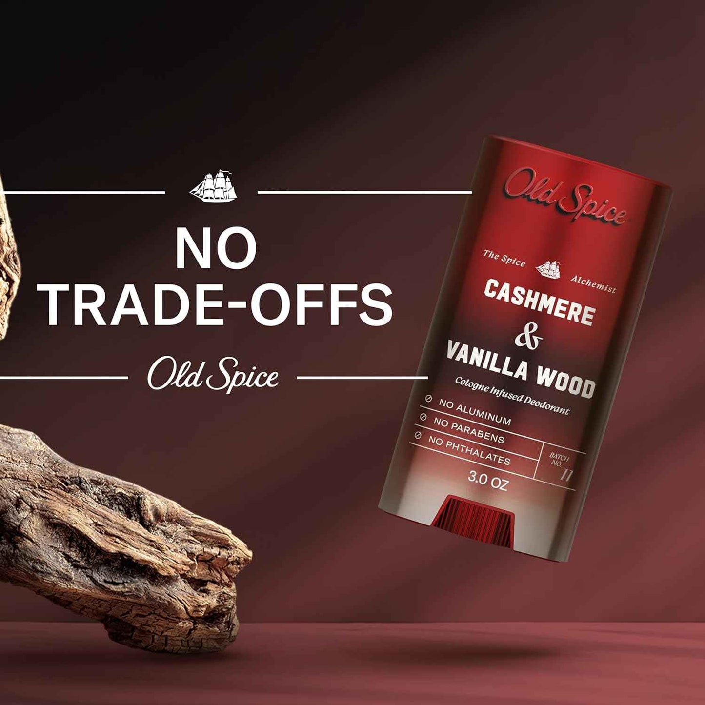 Old Spice Aluminum Free Deodorant for Men, The Spice Alchemist Collection, 24/7 Cologne Infused Scent, No Trade Off Formula, Free of Parabens & Phthalates