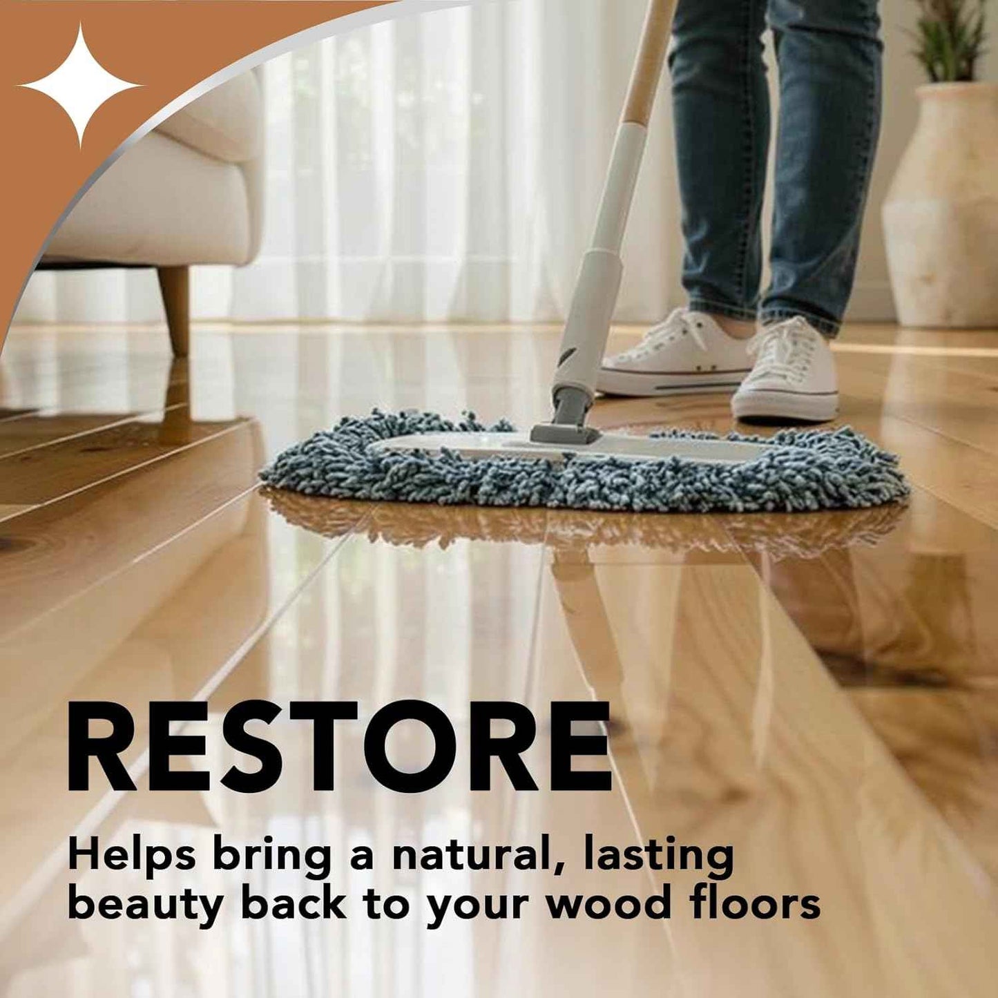 Weiman Wood Floor Polish and Restorer - High-Traffic Hardwood Floor, Natural Shine, Removes Scratches, Leaves Protective Layer