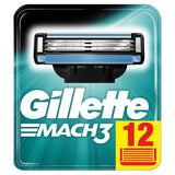 Gillette Mach3 Razor Blades, Replacement Blades for Men's Wet Razors with Triple Blade