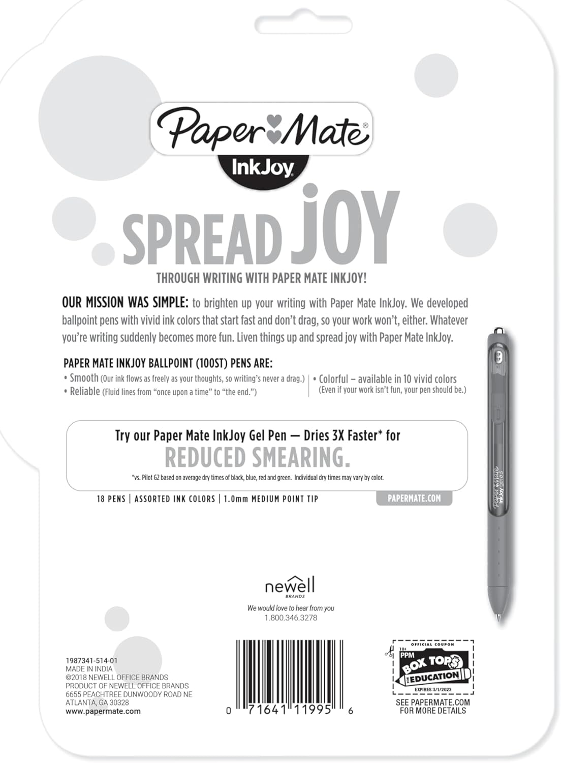 Paper_Mate_InkJoy_100ST_Ballpoint_Pens,_Medium_Point_(1.0mm),_Assorted,_18_Count