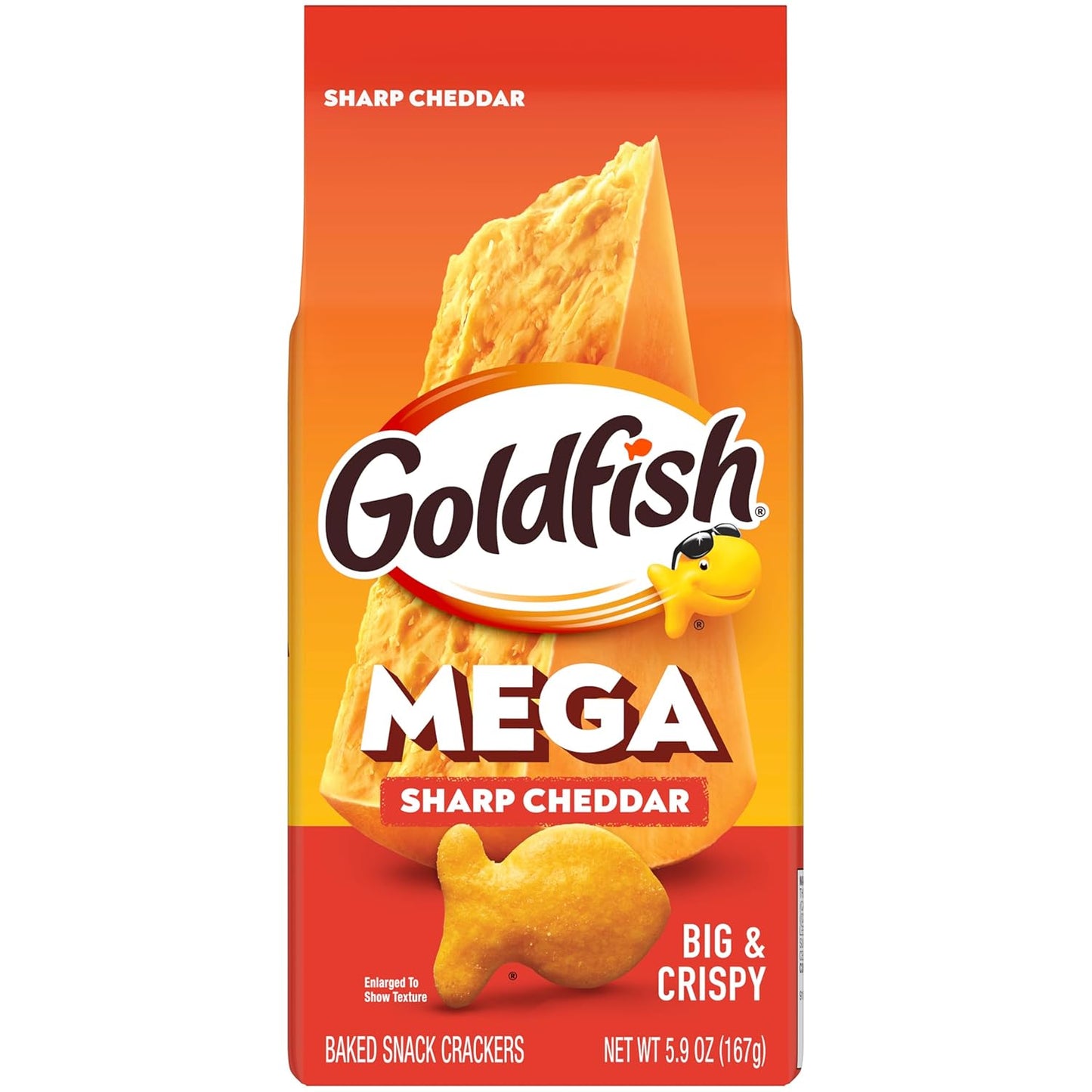 Goldfish_Mega_Bites_Sharp_Cheddar_Cheese_Crackers,_5.9_Oz_Bag