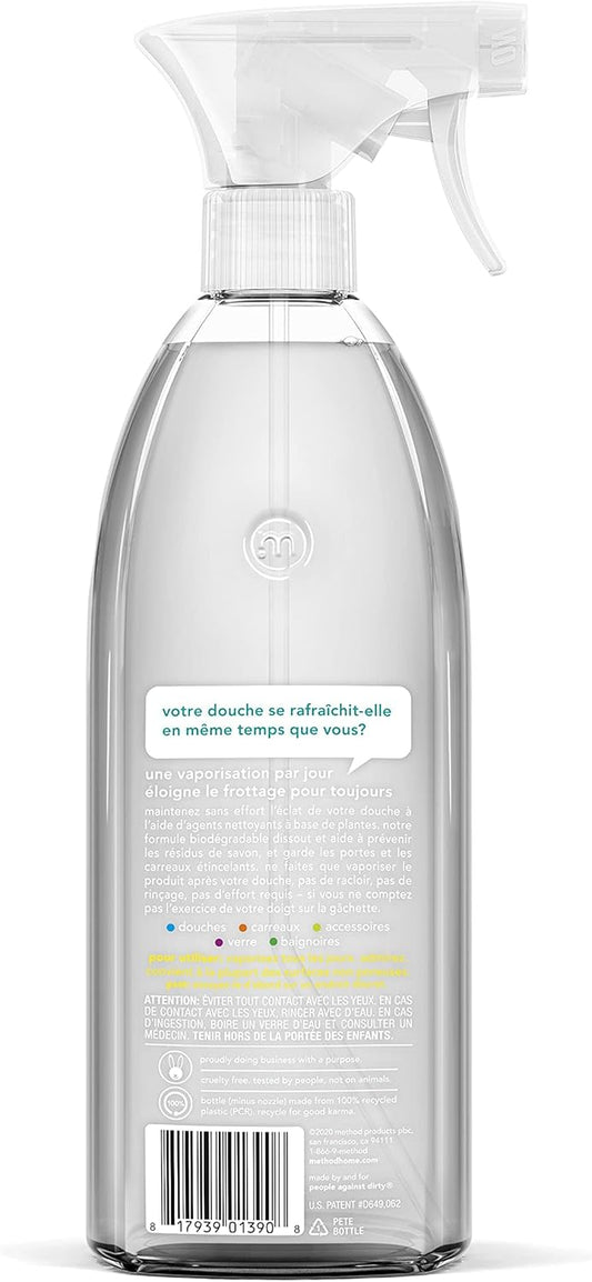Method_Daily_Shower_Spray_Cleaner,_Eucalyptus_Mint,_For_Showers,_Tile,_Fixtures,_Glass_and_Tubs,_fl_28_oz_(Pack_of_1)