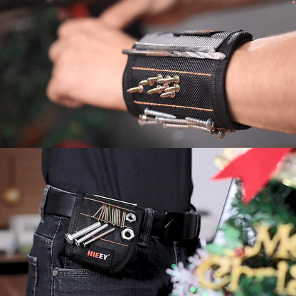 HIEEY_2_Pieces_Magnetic_Wristband_for_Holding_Screws,_Gifts_for_Men,_Tool_Belt_Magnetic_Wristband_for_Holding_Screws,_Cool_Gadgets_Christmas_Gifts_for_Him_Men_Women_Husband_(Gift_Box)