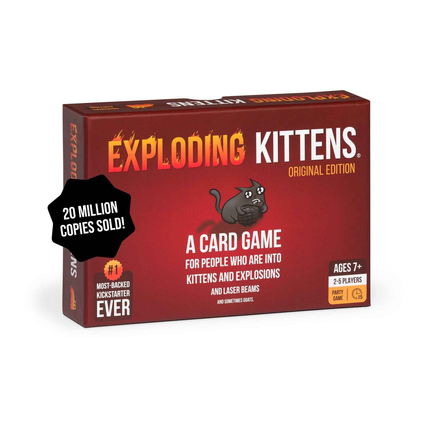 Exploding Kittens Party Pack - 2-10 Players - Ages 7+ - 15 Minutes to Play - Party & Family Card Game for Kids & Adults