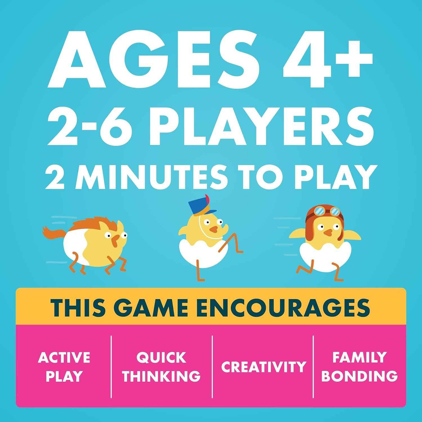 Exploding Kittens Chicken Butt 2-6 Players - Ages 4+ - 2 Minutes to Play - Hot Potato Style Card Game - Fun Card Game, Family Game Night, Creative Kids Game