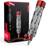 JOREST 19 in 1 Multi Bit Screwdriver Set, Christmas Gifts for Men Dad Him, Unique Tools Gifts for Mens Birthday, Mens Stocking Suffers, EDC Multitool Screwdriver