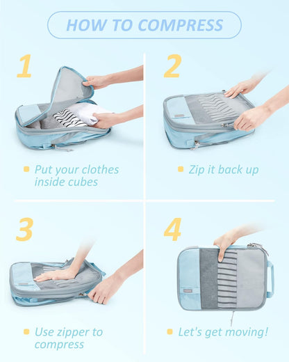 BAGSMART_6_Set_/4_Set/2_Set_Compression_Packing_Cubes_for_Travel,_Lightweight_Luggage_Organizer_Bags,_Durable_Space_Saver_Bags_Travel_Essentials