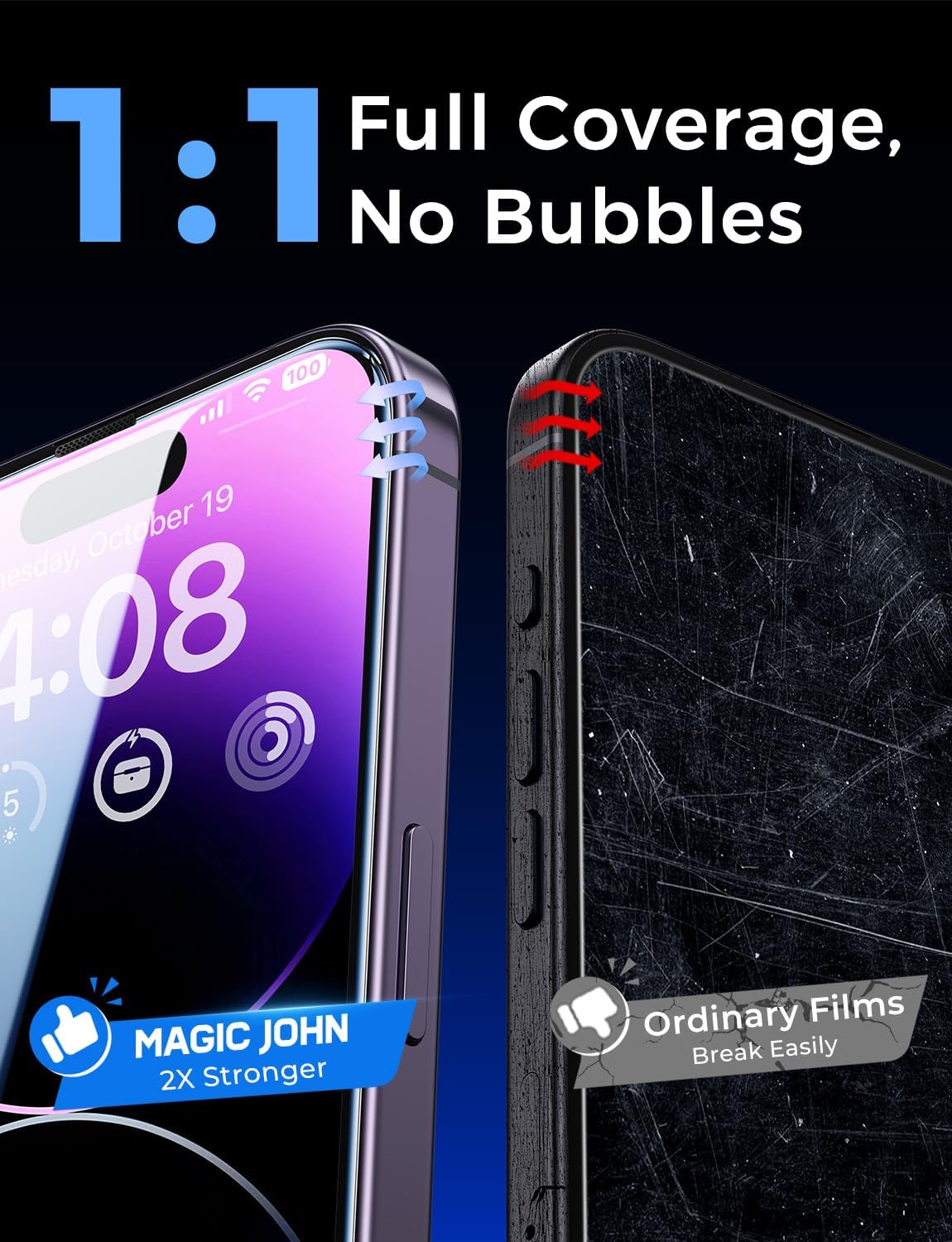 MAGIC_JOHN_2_Pack_for_iPhone_14_Pro_Max_6.7_inch_Tempered_Glass_Screen_Protector,_Auto_Dust-Elimination_Installation,_Bubble_Free,_Dynamic_Island_Compatible,_HD_Clear,_Easy_Installation