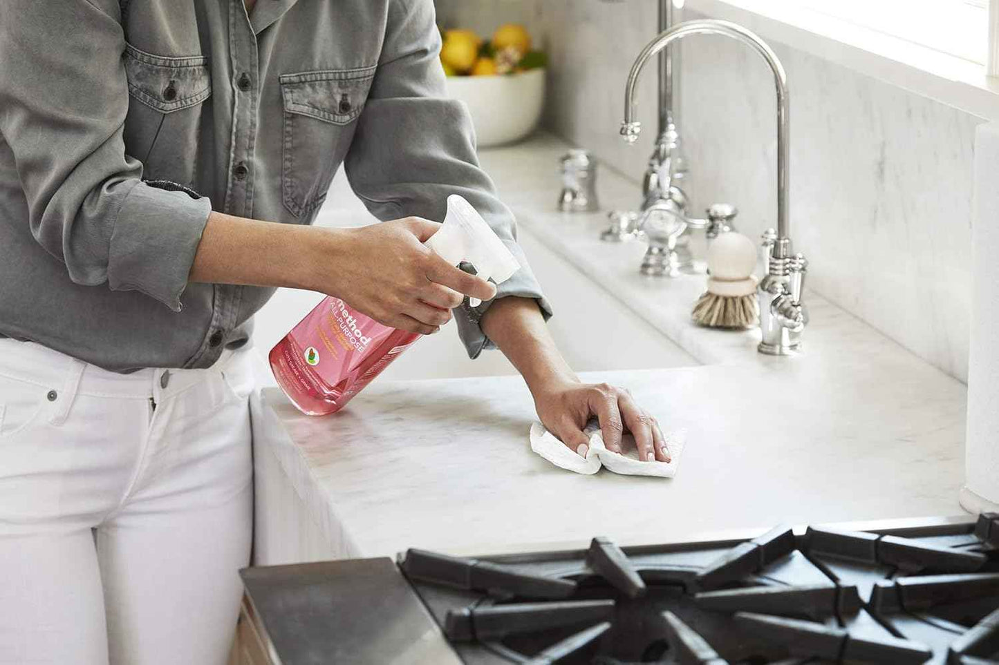 Method All-Purpose Cleaner Spray, French, Perfect for Most Counters, Tiles and More, 28 Fl Oz