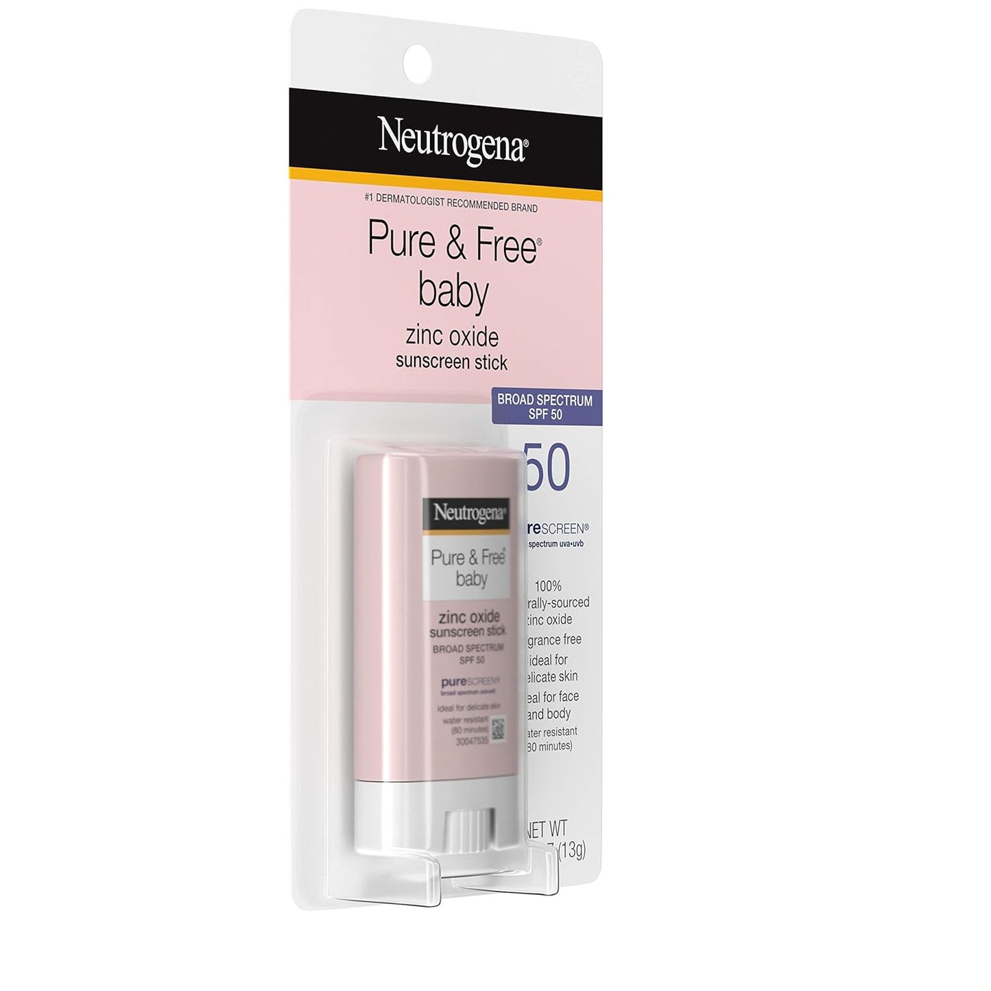 Neutrogena_Pure_&_Free_Baby_Mineral_Sunscreen_Stick_with_Broad_Spectrum_SPF_50_&_Zinc_Oxide,_Water-Resistant,_Hypoallergenic,_Paraben-,_Dye-_&_PABA-Free_Baby_Face_&_Body_Sunscreen,_0.47_oz