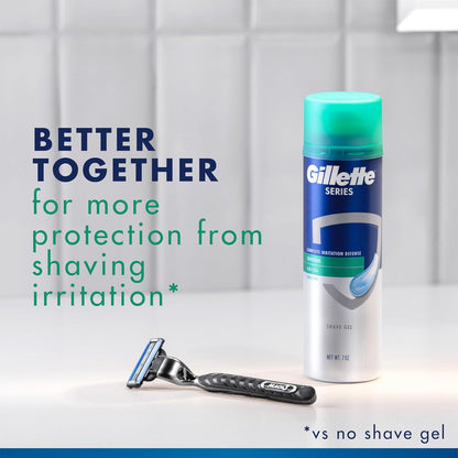 Gillette_Series_3X_Action_Shave_Gel,_Sensitive_Twin_Pack,_7_Oz_(Pack_of_2)