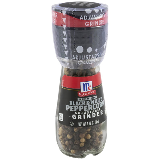 McCormick_Premium_Black_&_White_Peppercorn_Adjustable_Grinder,_1.26_oz