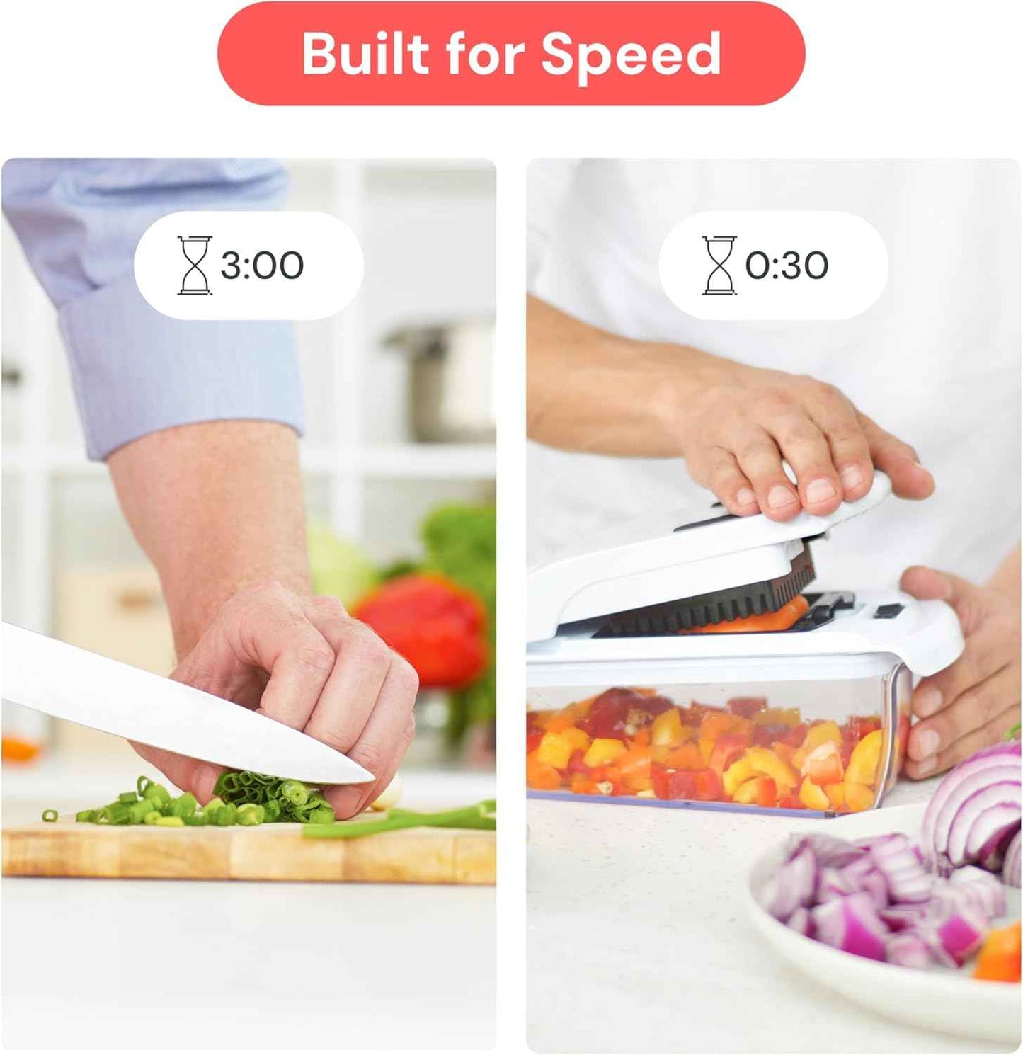 Fullstar The Original Pro Chopper - Vegetable Chopper and Spiralizer, Food Chopper with Container, Fruit Slicer, Kitchen Gadgets & Gifts, Home Essentials