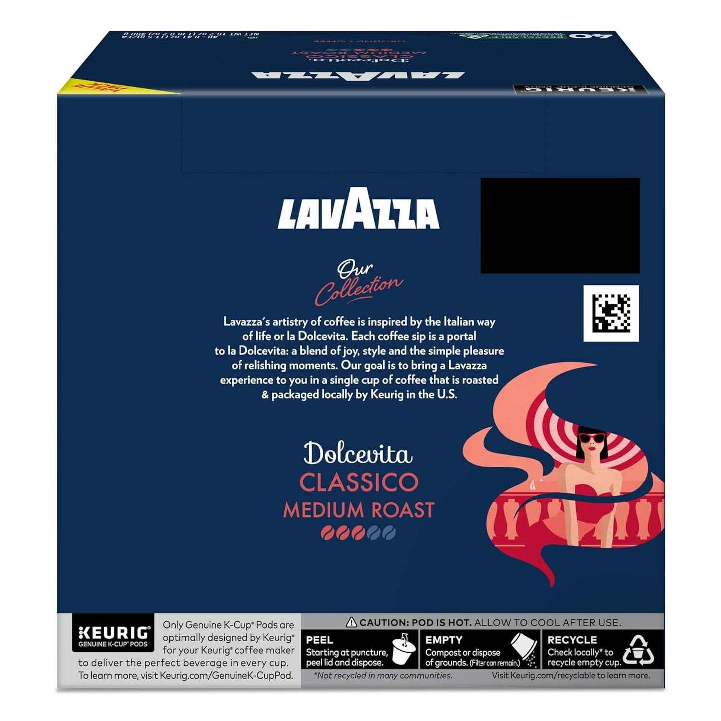 Lavazza Dolcevita, Single-Serve Keurig K-Cup Pods, Medium Roast Coffee