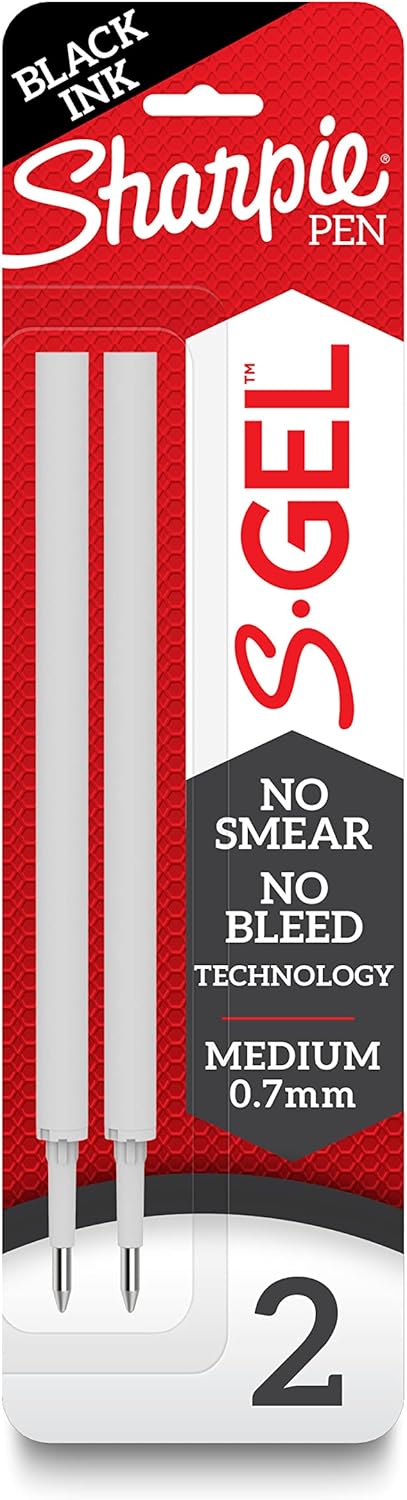 Sharpie_S-Gel_Refills,_Black_Gel_Ink,_Medium_Point_(0.7mm),_6_Packs_of_2ct,_12_Total_Refills