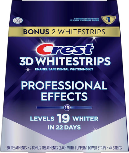 Crest_3D_Whitestrips_Professional_Effects_–_Teeth_Whitening_Kit,_22_Treatments_(20_+_2_Bonus),_Each_with_1_Upper/1Lower,_44_Strips_–_Crest_3DWhite_Teeth_Whitening_Strips