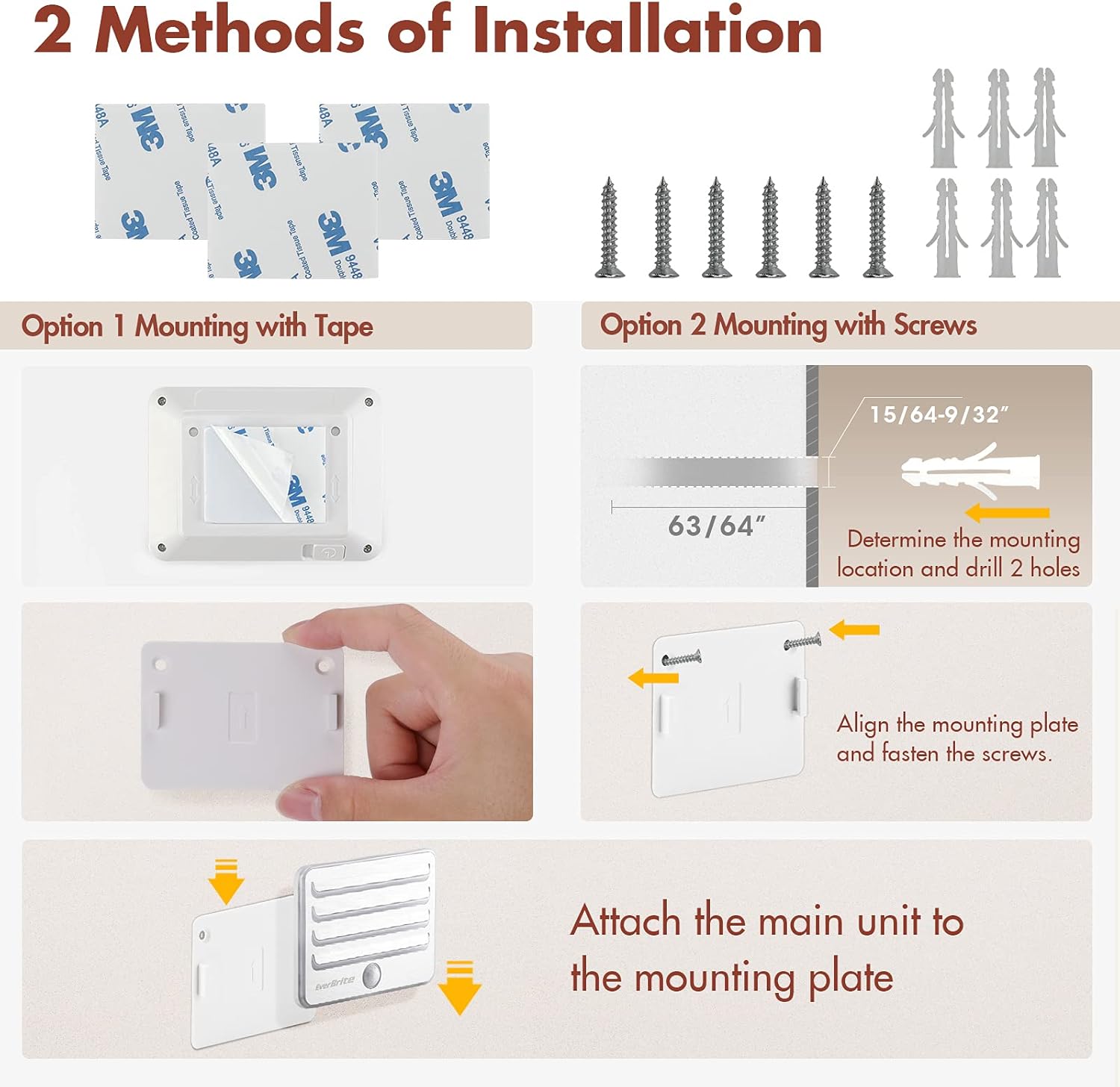 EverBrite_Motion_Sensor_Night_Lights,_LED_Soft_Warm_Light,_Battery_Powered_Auto_Stick-On_Night_Light_for_Bedroom,_Bathroom,_Stair,_Closet,_9_AA_Batteries_Included(3_Pack)