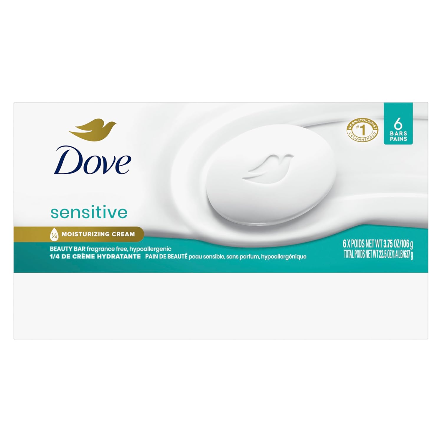 Dove_Beauty_Bar_Soap_Sensitive,_6_Bars_for_Sensitive_Skin,_Fragrance_Free_and_Hypoallergenic_3.75_oz