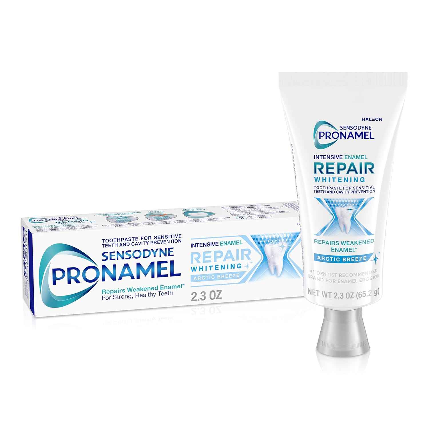 Sensodyne Pronamel Intensive Enamel Repair Toothpaste for Sensitive Teeth and Cavity Protection, Whitening Toothpaste to Strengthen Enamel, Arctic Breeze - 2.3 Ounces