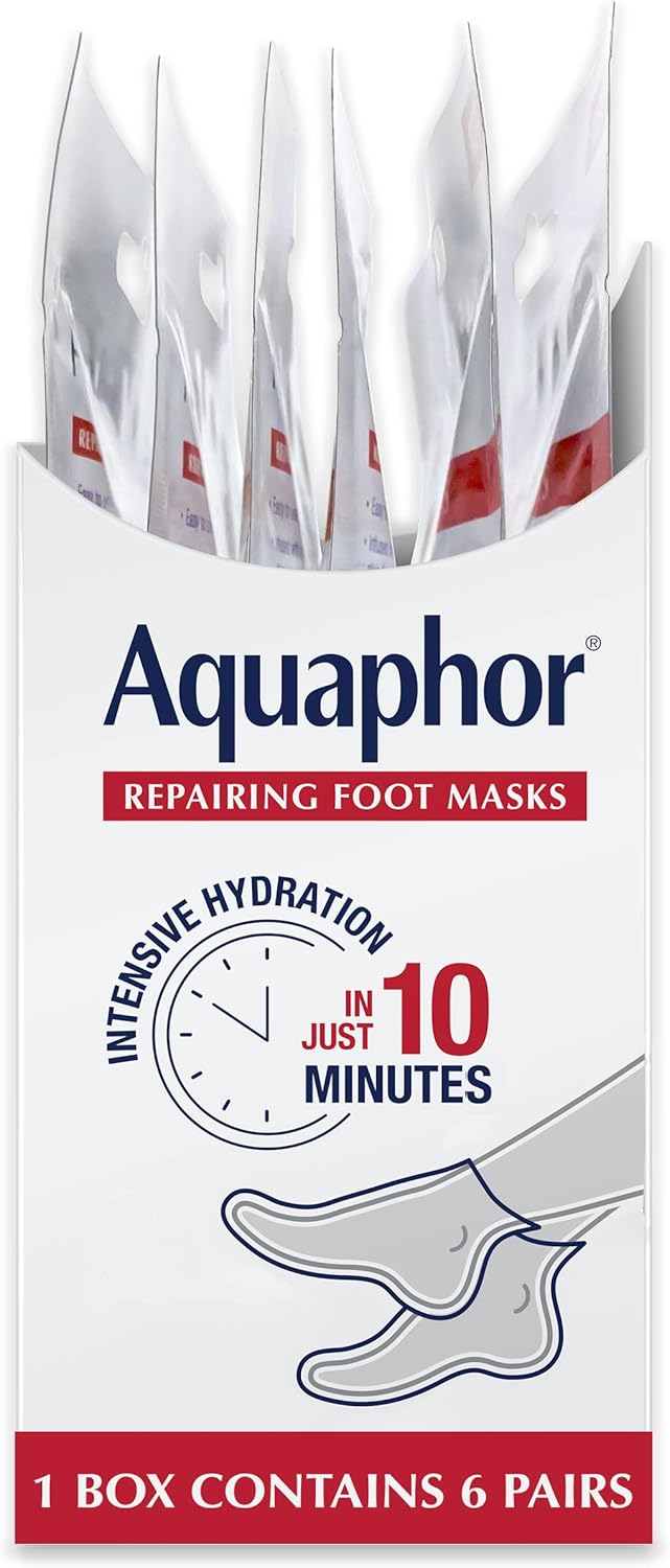 Aquaphor_Repairing_Foot_Masks,_Moisturizing_Socks_for_Dry_Feet,_Hydrating_Foot_Care_Treatment_with_Avocado_Oil_and_Shea_Butter,_Pack_of_6
