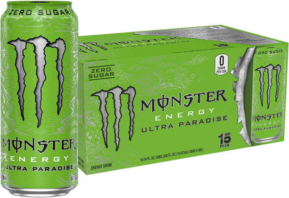 Monster Energy Ultra Variety Pack, PKZSD, Sugar Free Energy Drink, 16 Ounce | Pack of 15