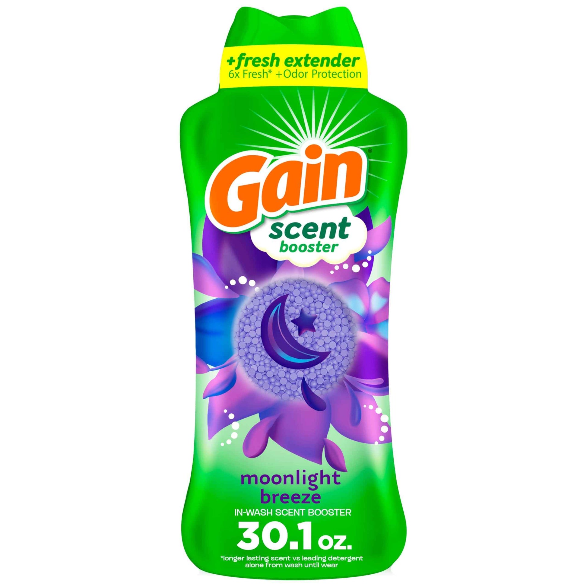 Gain In-Wash Laundry Scent Booster Beads, Moonlight Breeze Scent, Fresh Extender + Odor Protection