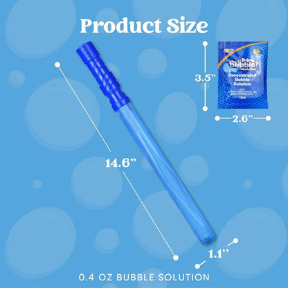 JOYIN 14.6’’ Big Bubble Wands for Kids, Bubble Wand with Refill Solution for Summer Toy Party Favor, Outdoors Toy Activity, Easter Basket Stuffers, Birthday Gift