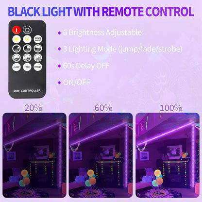 50_Ft/66FT_Black_Light_Strip_&_Remote,_900LEDs,_Dimmable_12V_Flexible_Black_Lights_for_Glow_Party,_Bedroom,_Hallween,_Fluorescent_Tapestry_Poster,_3_Light_Modes,_Non-Waterproof