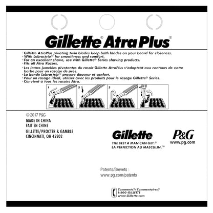 Gillette_AltraPlus_Mens_Razor_Blade_Refills,_10_Count,_Lubra-Soft_Strip_for_Smoothness_and_Comfort