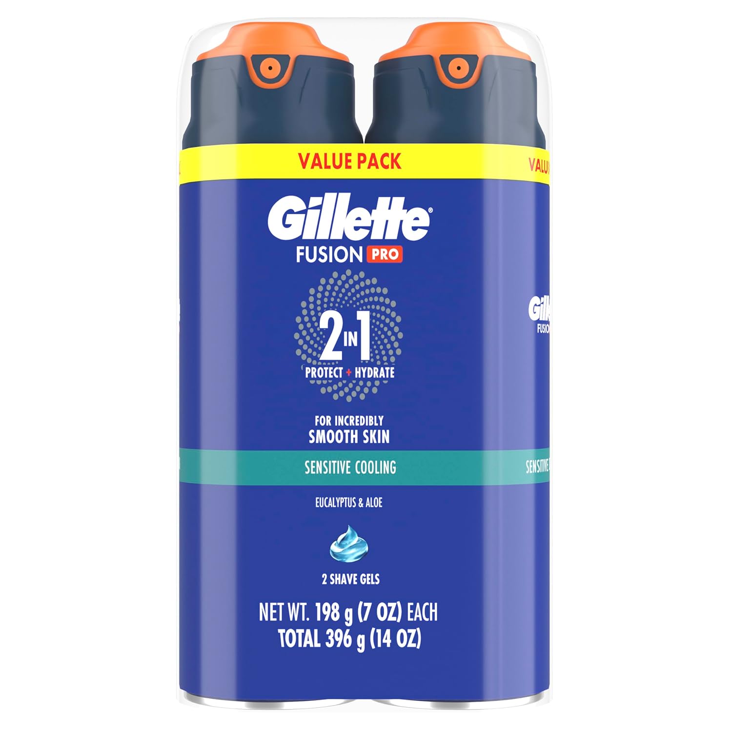 Gillette_PRO_Shaving_Gel_For_Men_Cools_To_Soothe_Skin_And_Hydrates_Facial_Hair,_TWIN_PACK_-_Total_14oz,_ProGlide_Sensitive_2_in_1_Shave_Gel