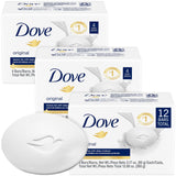Dove Soap, Original Beauty Bar Pack – 3-in-1 Moisturizing Face, Body & Hand Soap
