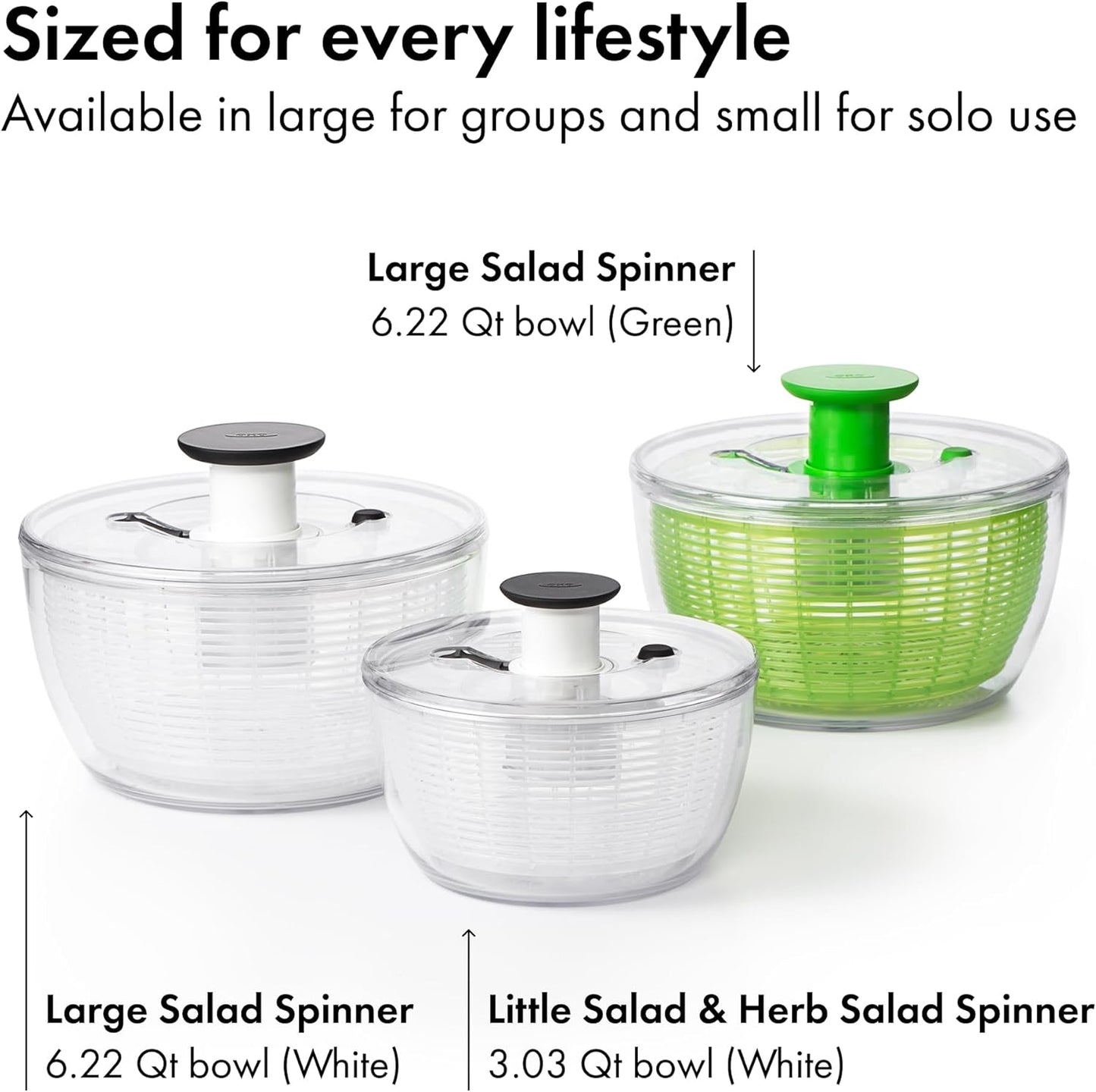 OXO_Good_Grips_Salad_Spinner_|_Lettuce_Spinner_|_Fruit_Washer_|_Fruit_Washing_Bowl_with_Strainer_|_Vegetable_Cleaner_|_Salad_Cleaner_|_Lettuce_Washer_|_6.22_Quart_Capacity