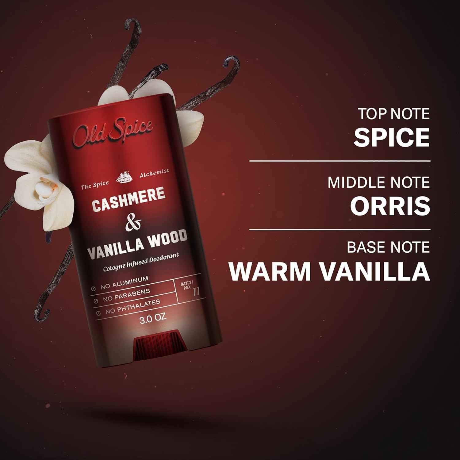 Old Spice Aluminum Free Deodorant for Men, The Spice Alchemist Collection, 24/7 Cologne Infused Scent, No Trade Off Formula, Free of Parabens & Phthalates