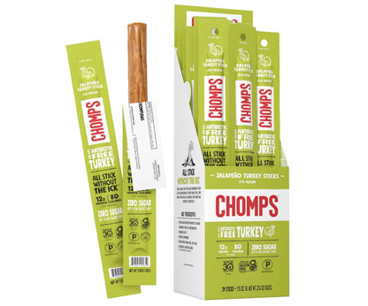 Chomps Jerky Snack Sticks Keto Paleo Whole30 Approved Gluten Free 1.15oz