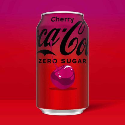 Coca-Cola Cherry Zero Soda | Zero Sugar Cherry Vanilla, 12 Fl Oz (pack of 12)