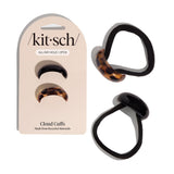 Kitsch Hair Cuffs for Braids & Ponytails - Sleek Hair Ties No Damage for Women | Recycled Plastic & Nylon Elastics | Stylish & Durable | Ideal Gifts for Women