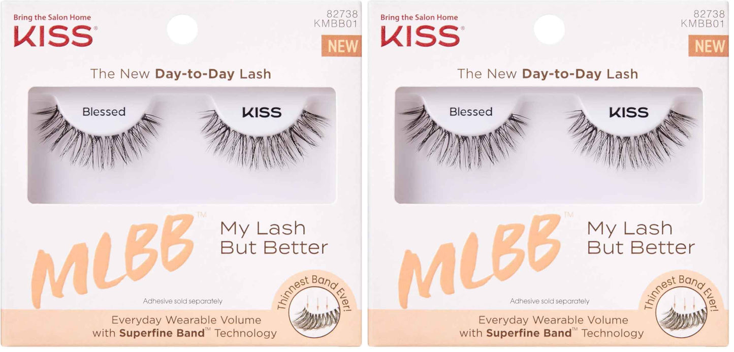 KISS My Lash But Better, False Eyelashes, 12mm, Includes 1 Pair Of Lash, Easy to Apply, Reusable Lash Clusters