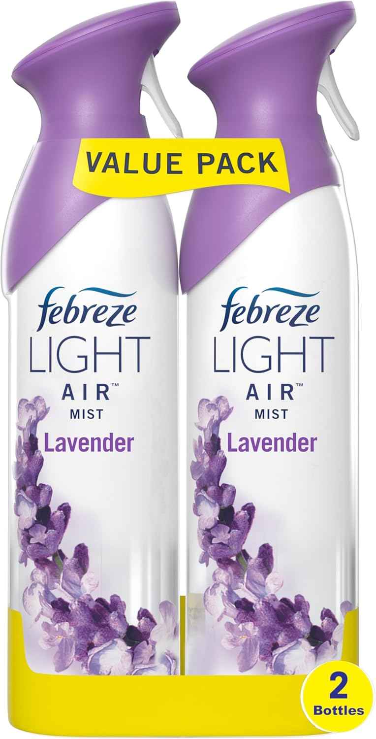 Febreze Air Mist Air Freshener Spray, Odor-Fighting Room Spray, Air Fresheners for Home and Bathroom and Kitchen, Aerosol Can